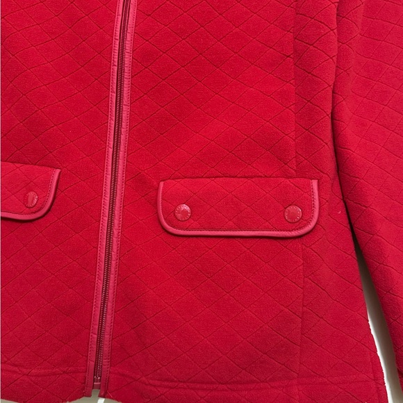 Talbots Red fleece Jacket - Picture 5 of 5